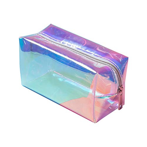 Kylewo Holografische Make-up-Tasche, Hologramm Mäppchen Stifthalter Make-up-Boxen Reißverschluss Comestic Storage Bag von Kylewo
