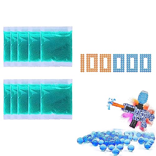 100000 Nachfüllmunition für Gel-Blaster-Pistolen, 7–8 mm Gel-Spritzwasserkugeln, Wasserperlen (Green) von KyneLit