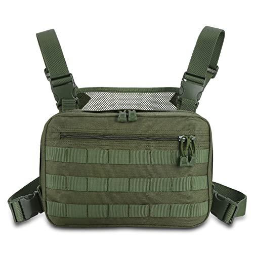 Kyrio Tactical Chest Rig Chest Bag Molle Radio Brustgurthalter Tactical Brusttasche Holster Weste für Zwei-Wege-Radio Walkie Talkies von Kyrio