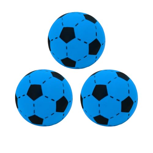 Kyto Softball 20cm Schaumstoff Ball | Fußball für Outdoor und Indoor | geeignet für Kinder ab 36 Monaten (3 Bälle, blau) von Kyto