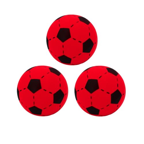 Kyto Softball 20cm Schaumstoff Ball | Fußball für Outdoor und Indoor | geeignet für Kinder ab 36 Monaten (3 Bälle, rot) von Kyto