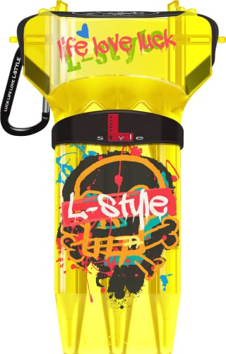 L-Style Dart Case Krystal One von Thor-Sports in diversen Farben/Darts Wallet/Hardcase (Krystal One 2023 M9, Yellow) von L-Style