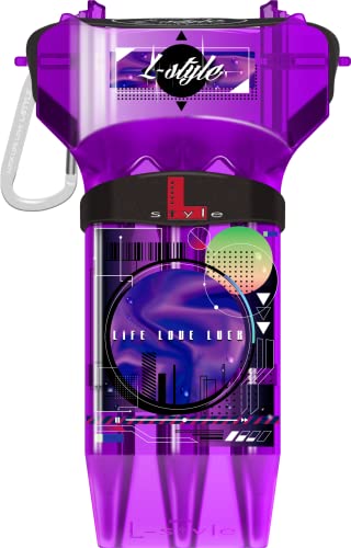 L-Style Dart Case Krystal One von Thor-Sports in diversen Farben/Darts Wallet/Hardcase (Krystal One 2023 M9, Purple) von L-Style