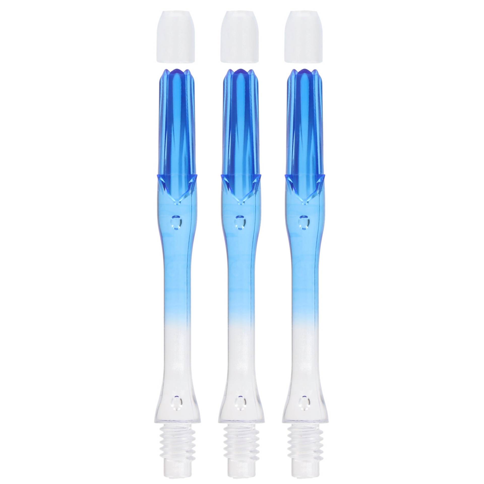 L-Style Shaft Natural Nine Slim Ls 370, blau transparent, 3 Stück von L-Style