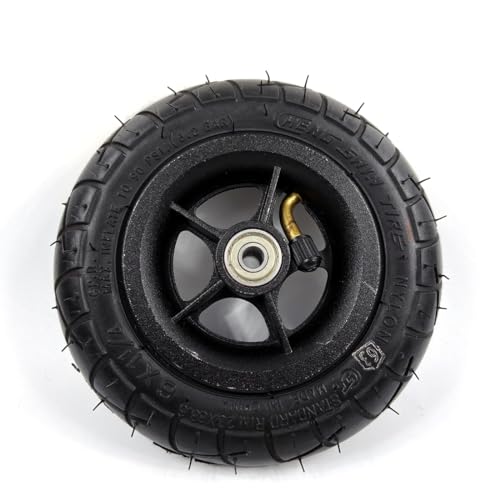 L-faster 150MM Scooter Inflation Wheel with Aluminium Alloy Hub 6" Pneumatic Tyre with Inner Tube Electric Scooter 6 Inch Pneumatic Tire (Black) von L-faster