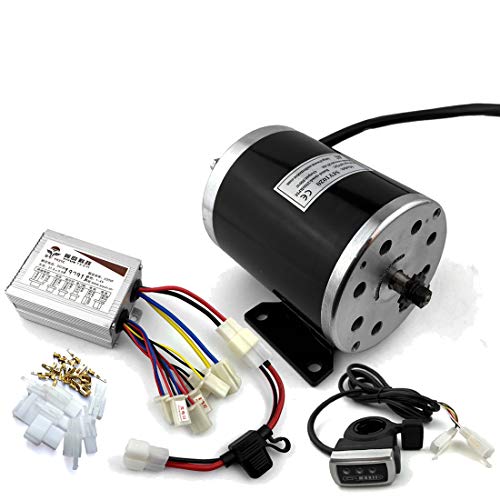 L-faster 24V36V48V 500W Electric High Speed Engine MY1020 Brushed Motor with Foot Electric Bike Replacement Motor Use 25H Or T8F Chain (24V Thumb kit) von L-faster