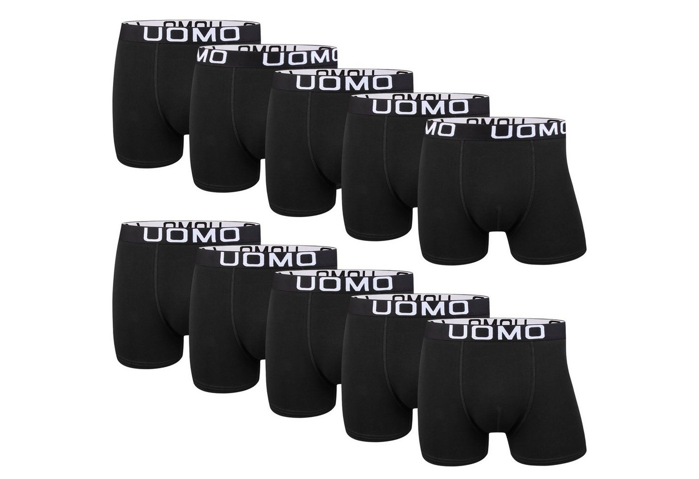 L&K Boxershorts 1116 (10er-Pack) Herren Boxershorts aus Baumwolle verschienden Farben von L&K