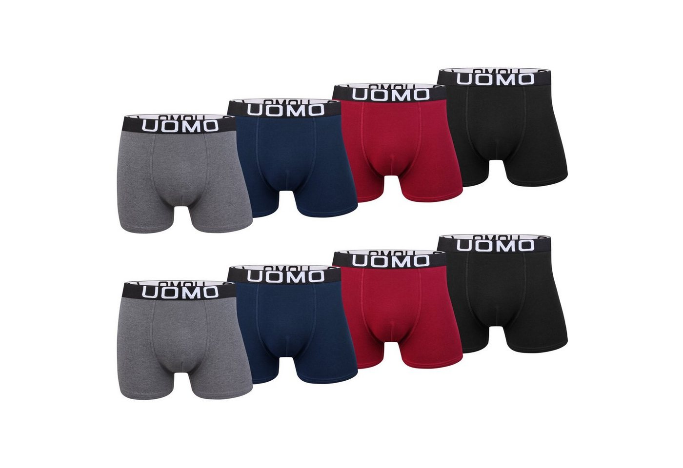 L&K Boxershorts 1117 (8er-Pack) Unterhosen Herren aus Baumwolle verschiedenen Farben von L&K