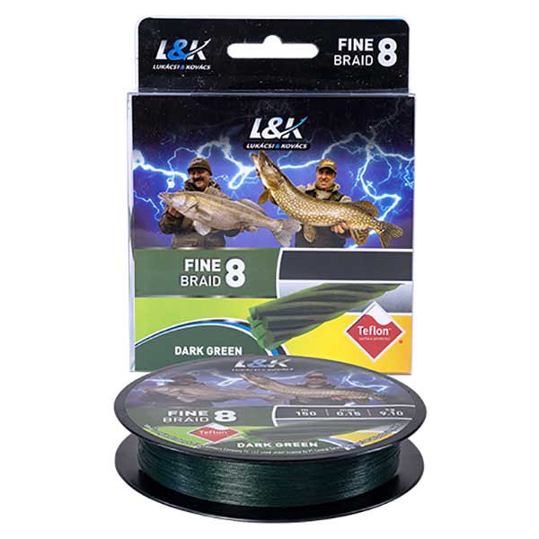 L&k Fine 8 150 M Braided Line Durchsichtig 0.060 mm von L&k