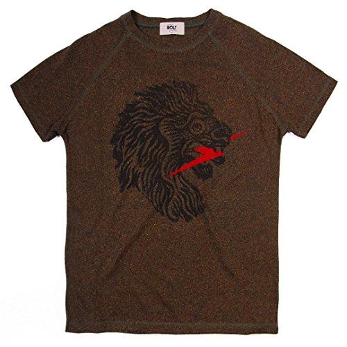L. Bolt Silk Jersey Lion Tee Cypress Shirt, Herren, Grün, M von L.Bolt