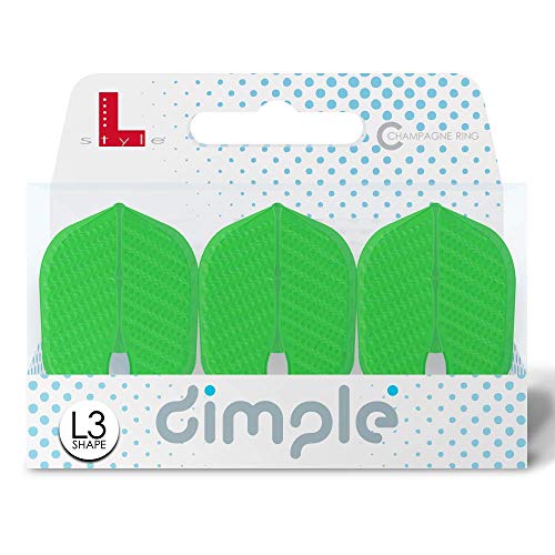 Lstyle l3 pro dimple kleine standardform: geformt, kunststoff und leicht, limettengr?n von L-style