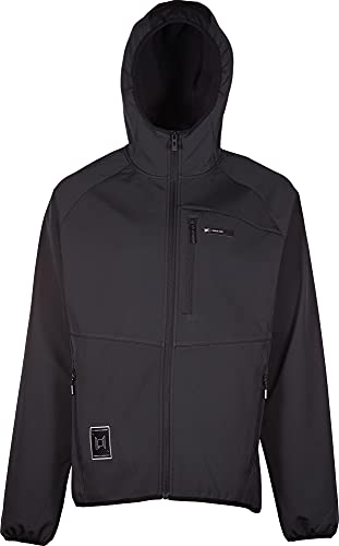 L1 Premium Goods Herren 2nd Layer KILSON TECH Fleece Jacket 22 DWR beschichtet Snowboard Outdoor, Black, Schwarz, S von L1 Premium Goods