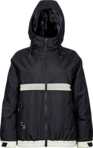 L1 Damen Ski- Snowboardjacke Lovecat WJKT´21 Atmungsaktiv Wasserabweisend Outdoor Jacke, Black-Soft Lime, XS von L1