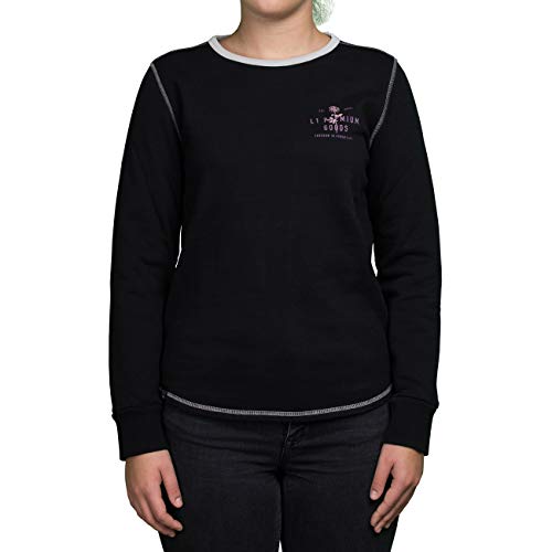 L1 Damen Sweatshirt Bristol W Crew ´21, Größe:S, Farben:Black von L1