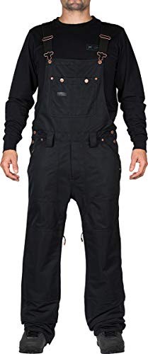 L1 Premium Goods Herren Overall Pant '21 Snowboardhose Wasserabweisende Atmungsaktive Hose, Black, L von L1
