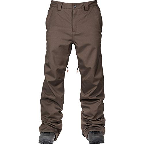 L1 Premium Goods Herren Slim Chino Pant '21 Hose Wasserabweisend Atmungsaktiv Snowboardhose Men, Espresso, L von L1