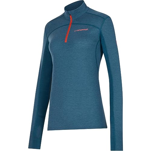 LA SPORTIVA Damen Swift Longsleeve, Storm Blue-Cherry Tomato, S von LA SPORTIVA