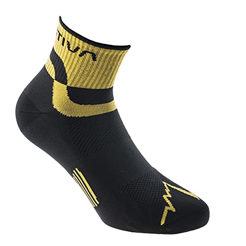 LA SPORTIVA Trail Running Socks Gelb-Schwarz - Vielseitige praktische Trail Running Socken, Größe L - Farbe Black - Yell von LA SPORTIVA