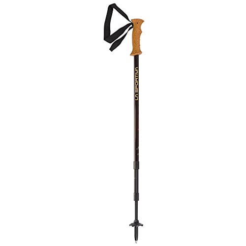 LA SPORTIVA Trango TRK Pole Schwarz - Verstellbarer hochwertiger Trekkingstock, Größe 64-140 cm - Farbe Black von LA SPORTIVA