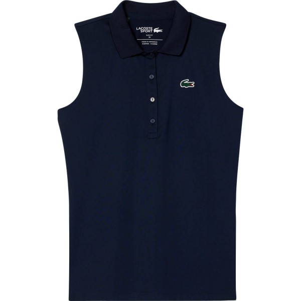 LACOSTE Polo ärmellos navy von LACOSTE