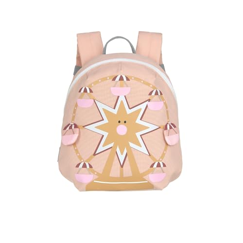 LÄSSIG Kleiner Kinderrucksack für Kita Kindertasche Krippenrucksack mit Brustgurt, 20 x 9.5 x 24 cm, 3,5 L/Tiny Backpack Ferris Wheel von LÄSSIG