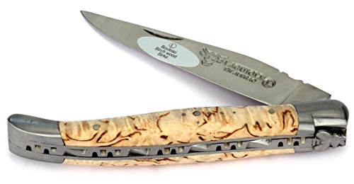 LAGUIOLE en Aubrac Taschenmesser L0211BHIF 11 cm, Klinge 9 cm matt, Backen matt, Griffschalen Birkenholz von Laguiole en Aubrac