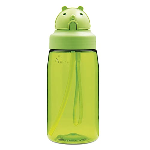 Laken OBY Kids Tritan Kinderflasche, OBY Kappe mit Strohhalm 0,45L Grün von Laken
