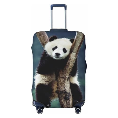 LAMAME Malerei Bedruckte Kofferhülle Elastische Schutzhülle Waschbare Gepäckabdeckung, Panda, XL von LAMAME