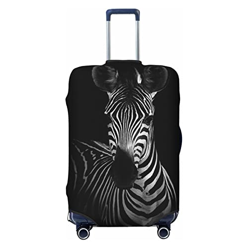 LAMAME Zebra bedruckte Kofferhülle Elastische Schutzhülle Waschbare Gepäckabdeckung, zebra, M von LAMAME