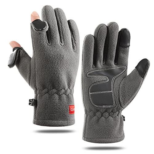 Fahrradhandschuhe mit Touchscreen, mit Fleecefutter, elastische Manschette, Handschuhe für Herren und Damen, warmer Anzug von LAMDNL