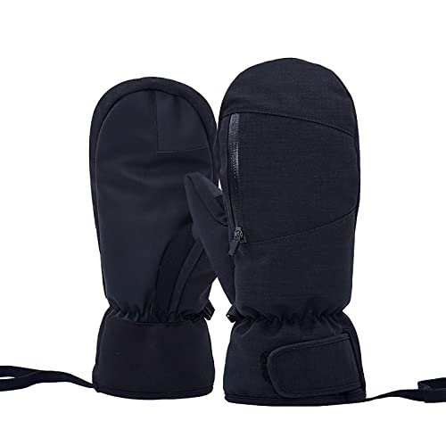 LAMDNL Atmungsaktive Skihandschuhe für Damen und Herren, Snowboardhandschuhe mit Touchscreen-Tasche, Skihandschuhe, dicke Thermo-Handschuhe für den Außenbereich von LAMDNL