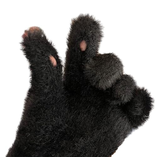 LAMDNL Pelzige warme Vollfinger-Handschuhe, Snowboard-Handschuhe, Winter, Touchscreen-Handschuhe, dick, isoliert, Vollfinger-Handschuhe, pelzige Handschuhe von LAMDNL