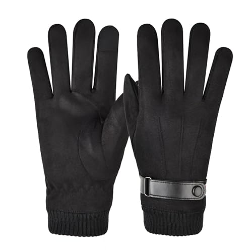 Unisex-Schnee- und Skihandschuhe für kaltes Wetter, winddicht und wasserdicht, Touchscreen, Anti-Rutsch-Thermo-Handschuhe, warmes Futter für den Winter von LAMDNL