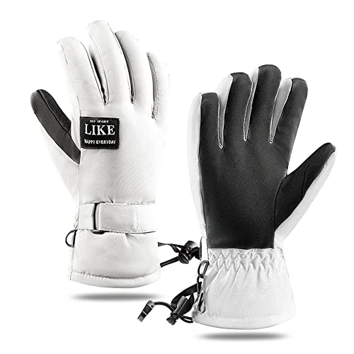 LAMOOER Thermo Handschuhe Touchscreen Ski Handschuhe für Damen Herren Wasserdicht & Winddicht Winter Warme Handschuhe zum Skifahren Laufen Radfahren Wandern Wandern Gehen von LAMOOER