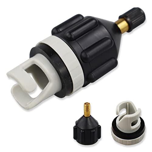 LAMXD Schlauchboot-SUP-Pumpen-Adapter, Luftpumpen-Konverter, Multifunktions-Ventiladapter, Luftventil-Adapter, Pumpverbinder für aufblasbares Ruderboot, Stand-Up-Paddelboard, aufblasbares Bett usw von LAMXD