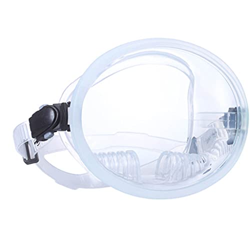 LANCHEN Classic Oval Tauchmaske-Silikon Comfort Fit - Beschlagfreie Gläser aus gehärtetem Glas-Schnorcheln & Speerfischen-Retro Single Lens von LANCHEN