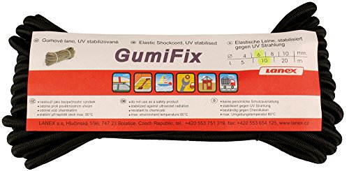 LANEX Gummischnur GumiFix 10 m schwarz, Größe:6 mm von LANEX