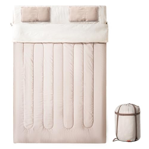 Doppelschlafsack Für Erwachsene, Rucksack-Camping-Schlafsack Für Kaltes Wetter, Familien-Reiseschlafsack Für Drinnen Und Draußen,3.2kg von LANGWEI