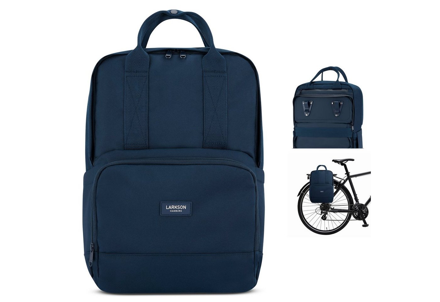 LARKSON Fahrradtasche No 6 Bike Fahrrad Rucksack Gepäckträger, Rucksack und Gepäckträgertasche, Wasserabweisend von LARKSON