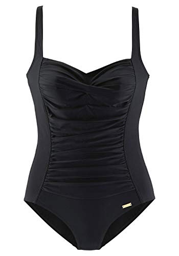 Lascana Damen Shape Badeanzug Swimsuit Saphir schwarz, Größe:44E von Lascana