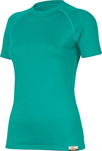 Lasting Alea Damen-T-Shirt aus Leichter Merinowolle L blau/grün von LASTING SPORT