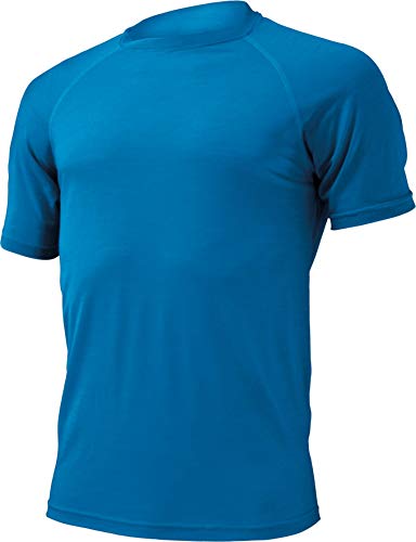 Lasting Herren 160G Light Merino Wool Quido T-Shirt, blau, L von LASTING SPORT