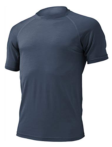 Lasting Quido Herren-T-Shirt aus Leichter Merinowolle, 160 g M hellblau von LASTING SPORT