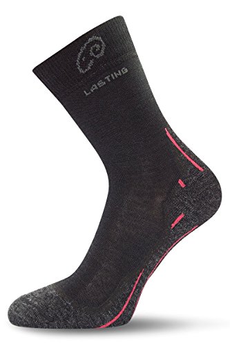 Lasting WHI Merino Outdoor Socke black Gr.38-41(M) von LASTING SPORT