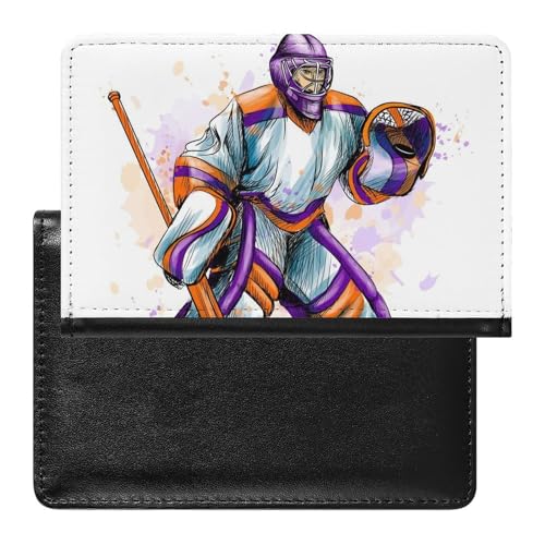 Reisepasshülle Etui Eishockey Pu Leder Reisepasshülle Mit Kartenschlitz von LAZAT