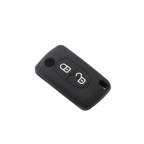 LBXKJQ Weiche Silikon-Autoschlüssel-Schutzhülle, für Citroen C2 C3 C4 C8 für Peugeot 308 207 307 3008 5008 von LBXKJQ