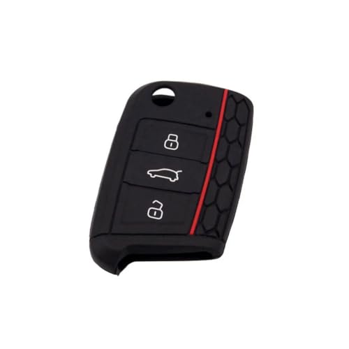 LBXKJQ Weiche Silikon-Autoschlüssel-Schutzhülle, für Golf 7 MK7 für Skoda Octavia für SEAT 2014 2015 2016 für Leon Ibiza von LBXKJQ