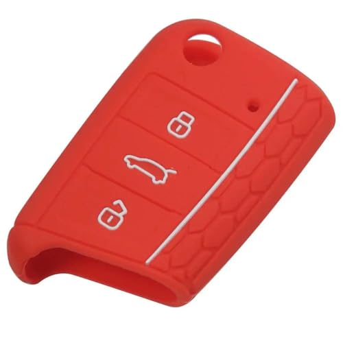 LBXKJQ Weiche Silikon-Autoschlüssel-Schutzhülle, für Golf 7 mk7 für Skoda Octavia A7 Polo von LBXKJQ