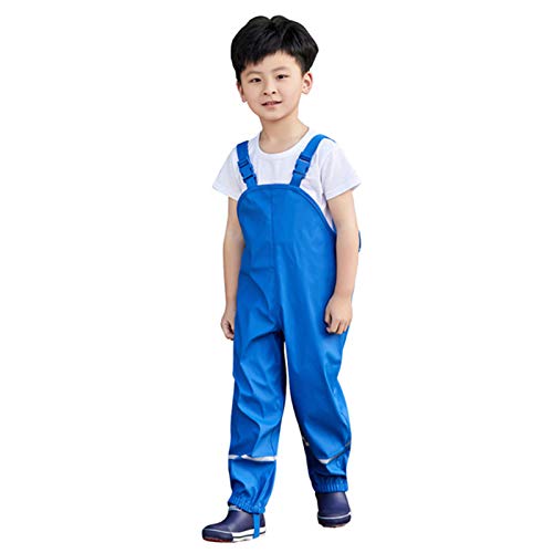 Kinder Regenhose, Ungefüttert Unisex Winddicht Matschhose wasserdichte für Mädchen Jungen Atmungsaktiv Langlebig Strapazierfähig Cartoon Outdoorhose Buddelhose Drucken Rain Pants Regenlatzhose von LCpddajlspig