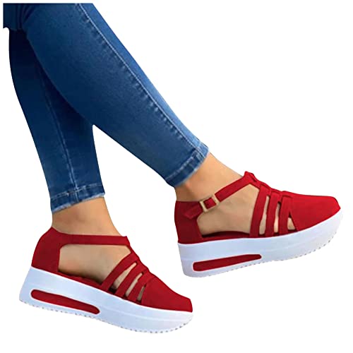 Orthopädische Schuhe Damen, Wmshoe Orthopädische Hausschuhe für Frauen Air Cushion Slip on Walking Shoes Damen Mule Sneakers von LCpddajlspig